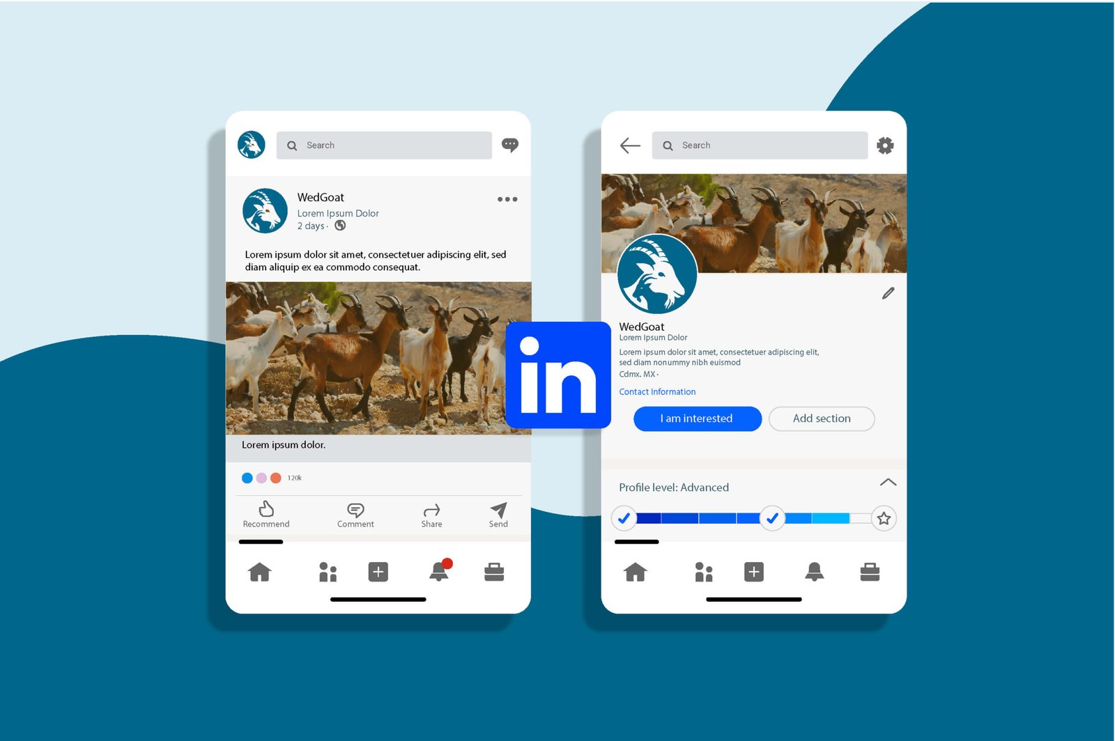 Linkedin Page mockup image